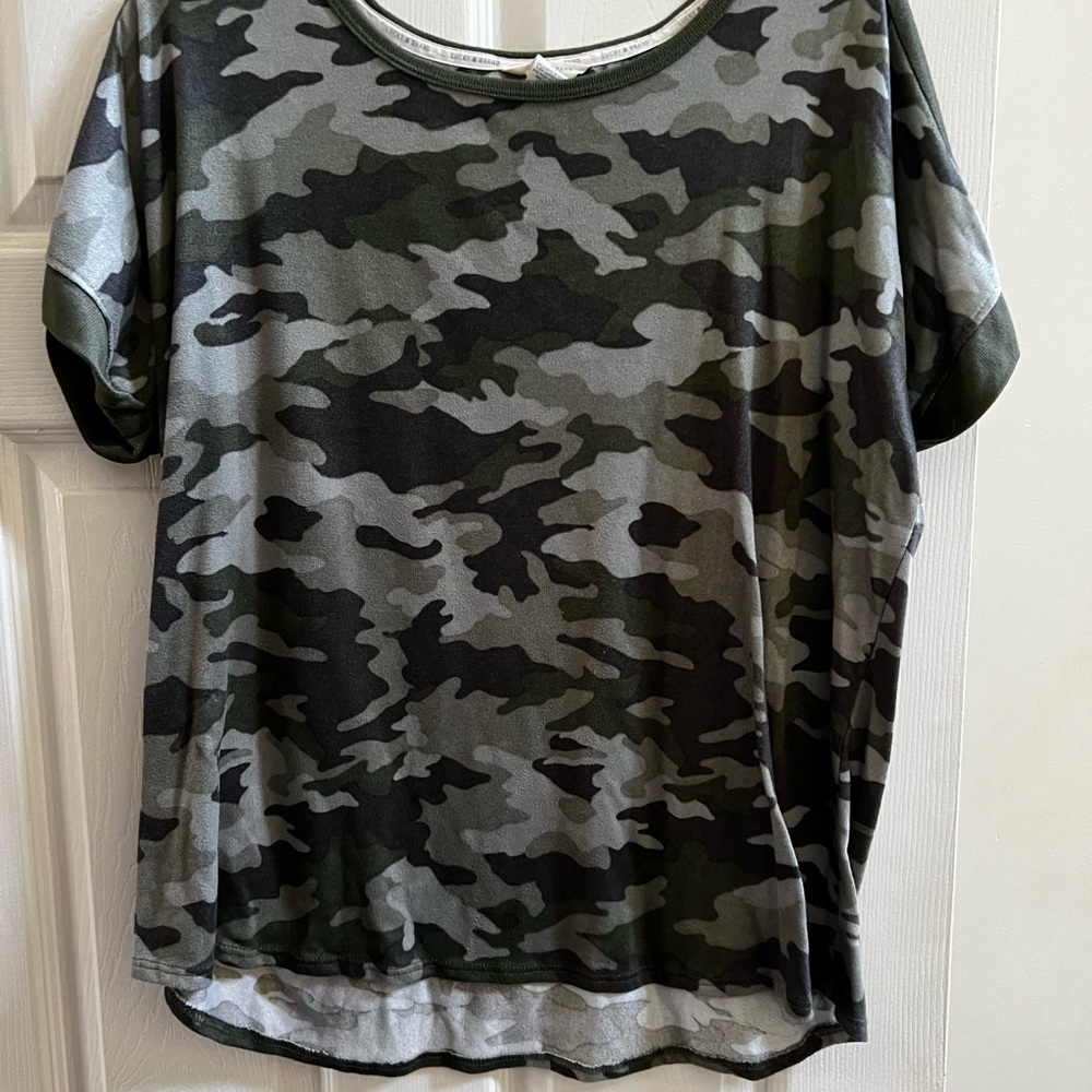 Camo Print Women's Top